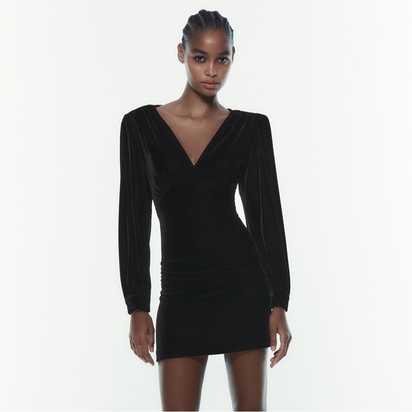 Zara | Dresses | Nwt Zara Black Velvet Dress | Poshmark Zara | Dresses | Nwt Zara Black Velvet Dress | Poshmark